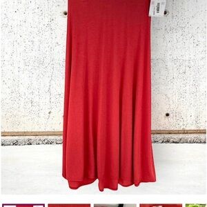 red maxi dress